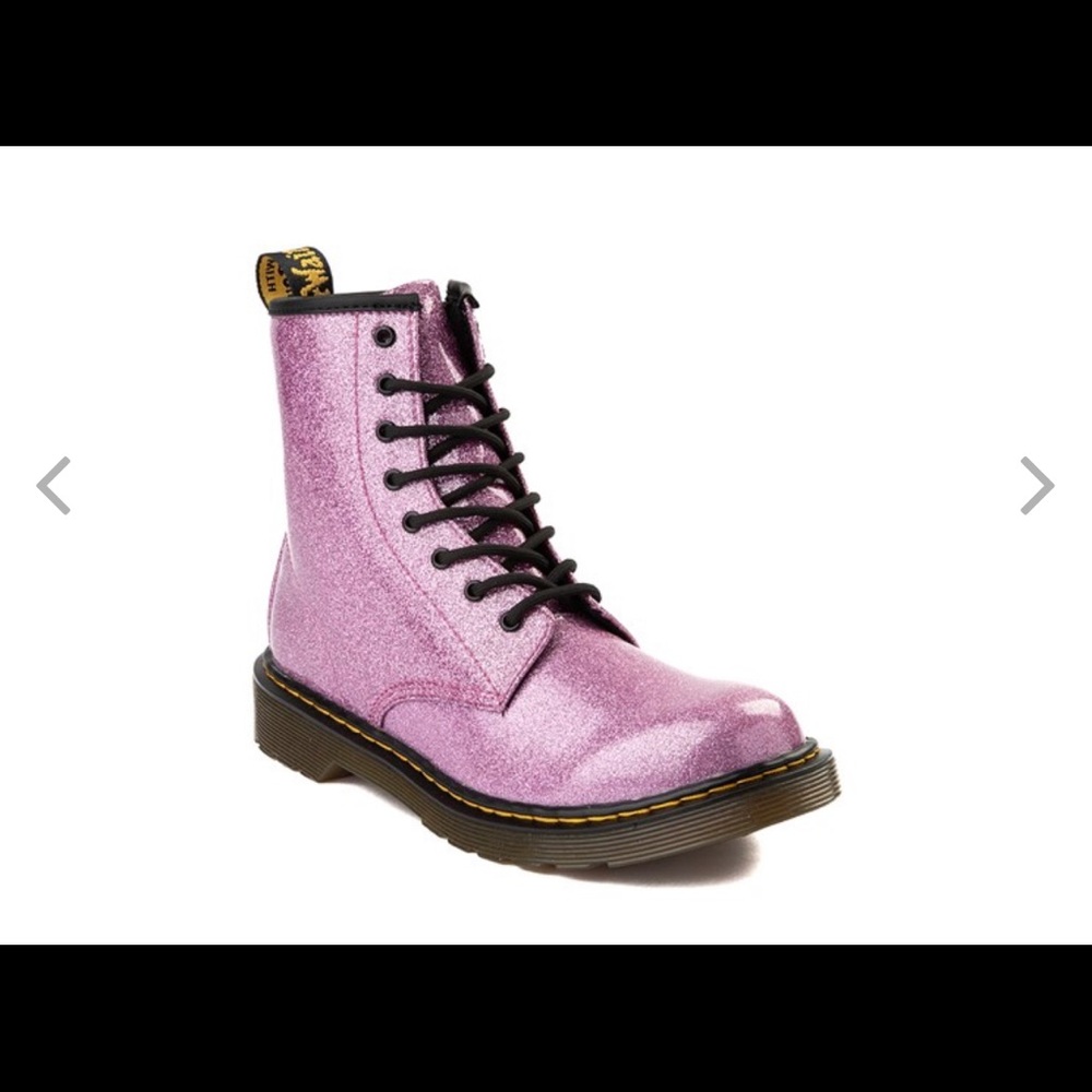 Dr. Martens 1460 8-Eye Glitter Boot - Pink